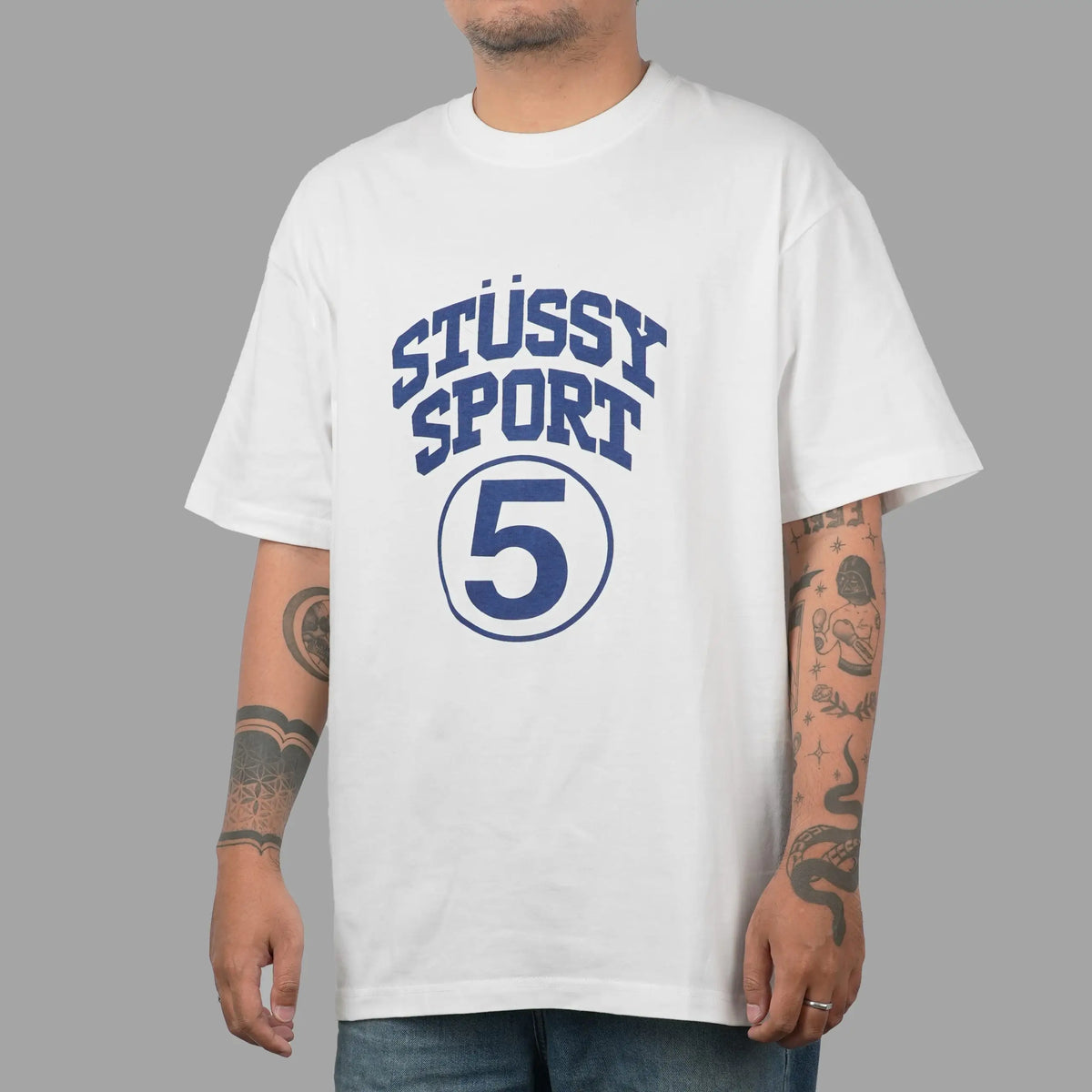 Stussy 5 Sport Tee - "White"