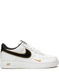 Nike Air Force 1 Double Swoosh - "White/Black/Gold"