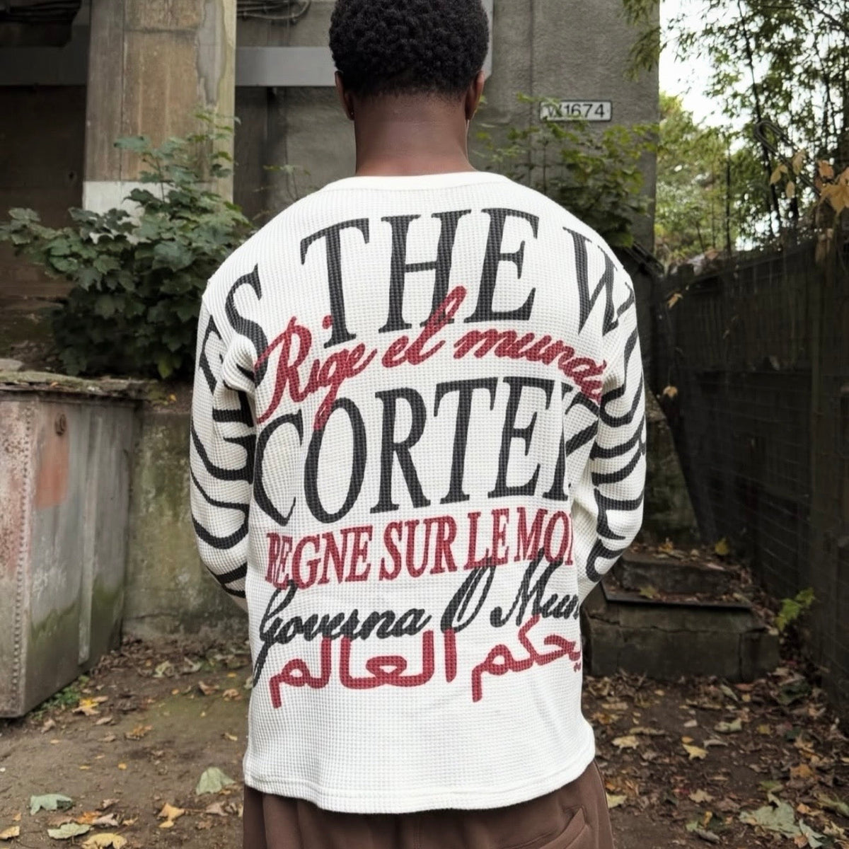 Corteiz Worldwide Waffle Thermal - "Cream"
