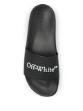 Off-White Bookish Logo Slides - "Black/White"