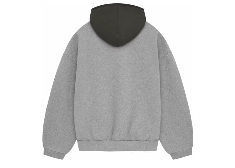 Fear of God Nylon Fleece Hoodie -"Dark Heather Oatmeal"