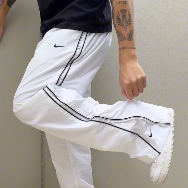Nike Vintage Baggy Trackpants - "White"