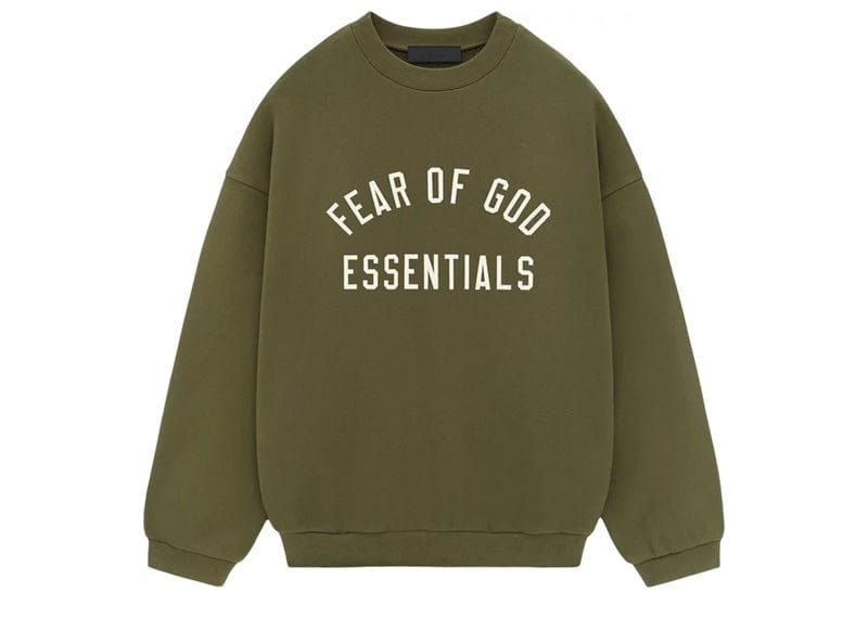 Fear of God Essentials Fleece Crewneck - "Military"