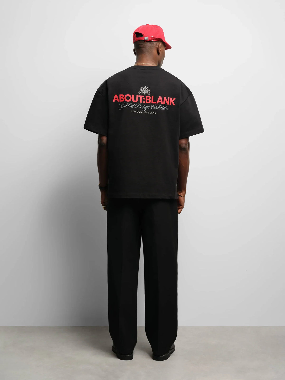 About:Blank Blazon T-shirt - "Black/Red/Grey"