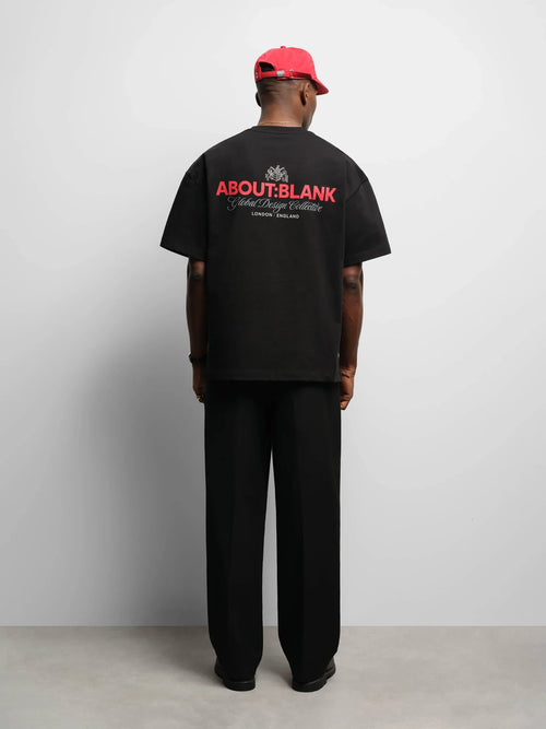 About:Blank Blazon T-shirt - "Black/Red/Grey"