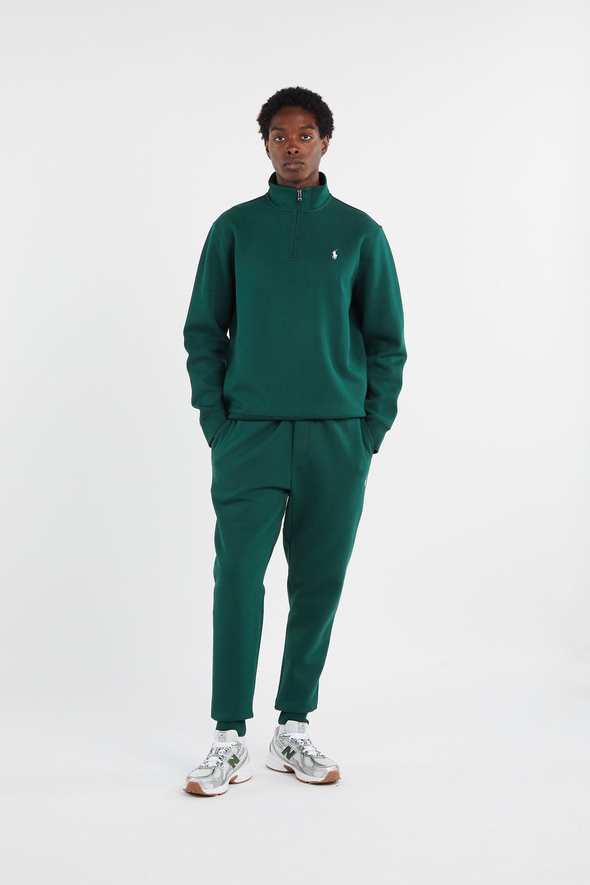 Polo Ralph Lauren Quarter-Zip Pullover - "Green"