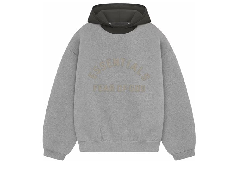 Fear of God Nylon Fleece Hoodie -"Dark Heather Oatmeal"