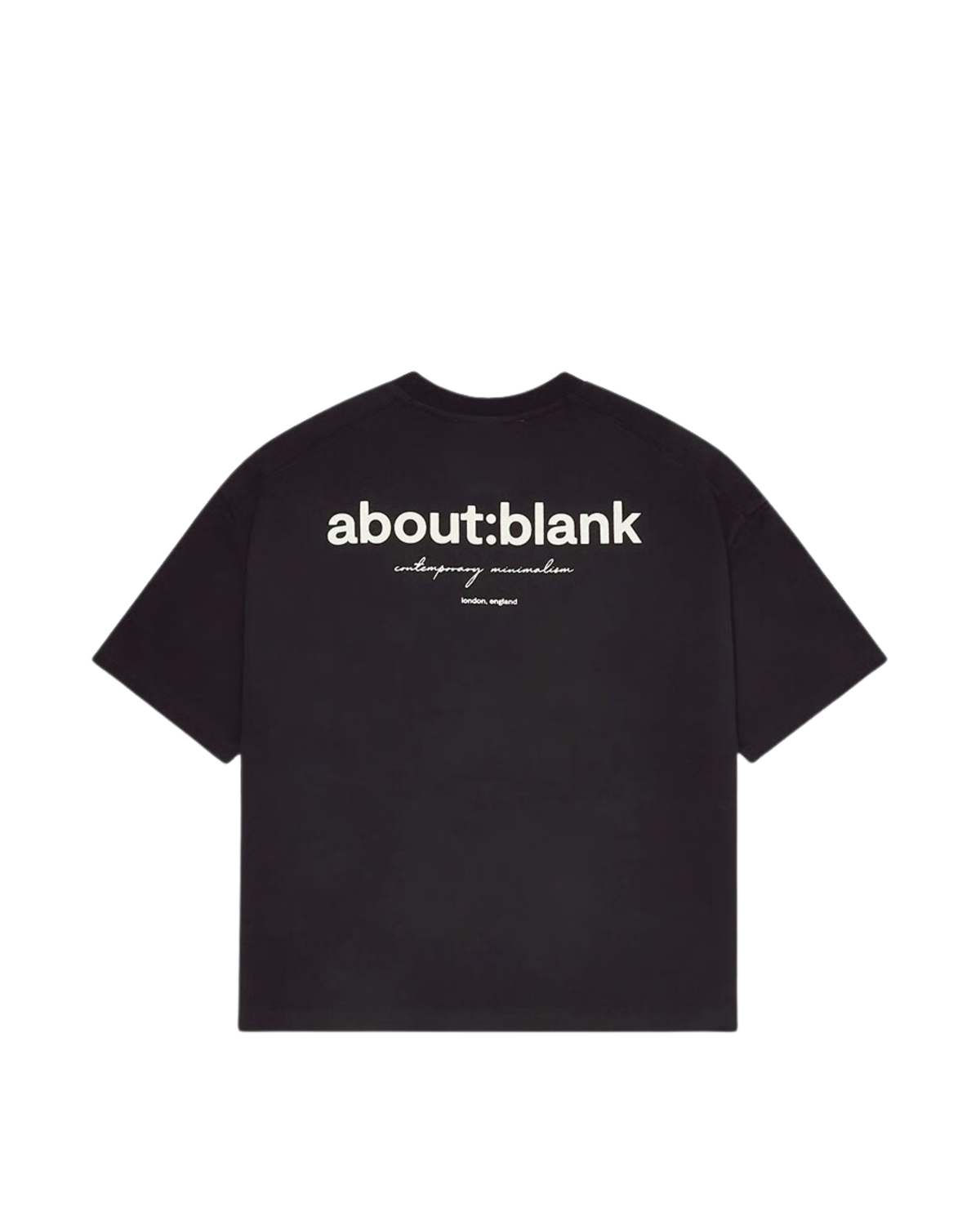 About:Blank Box Jersey T-shirt - "Black/White"