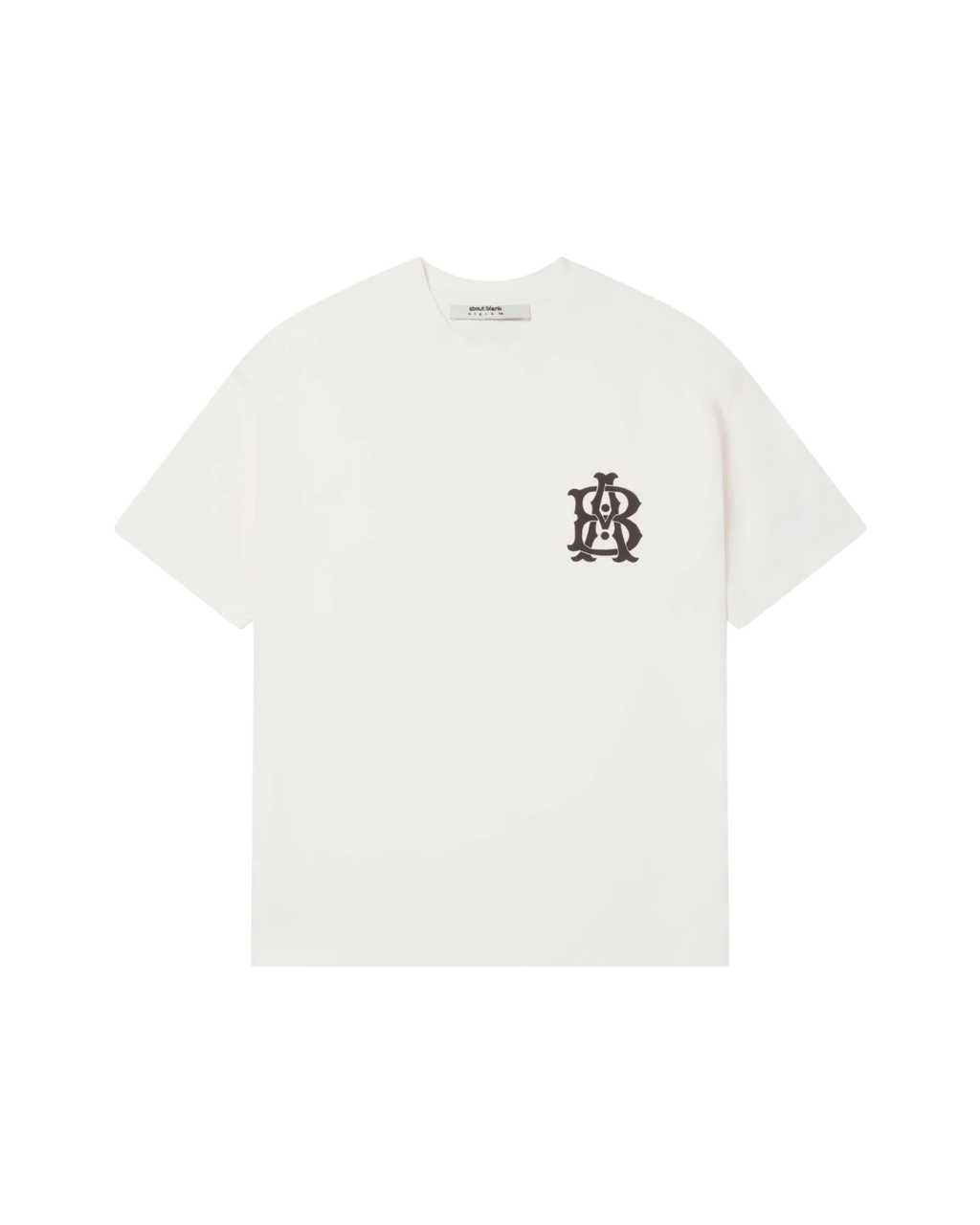 About:Blank Monogram T-shirt - "Oat/Black"