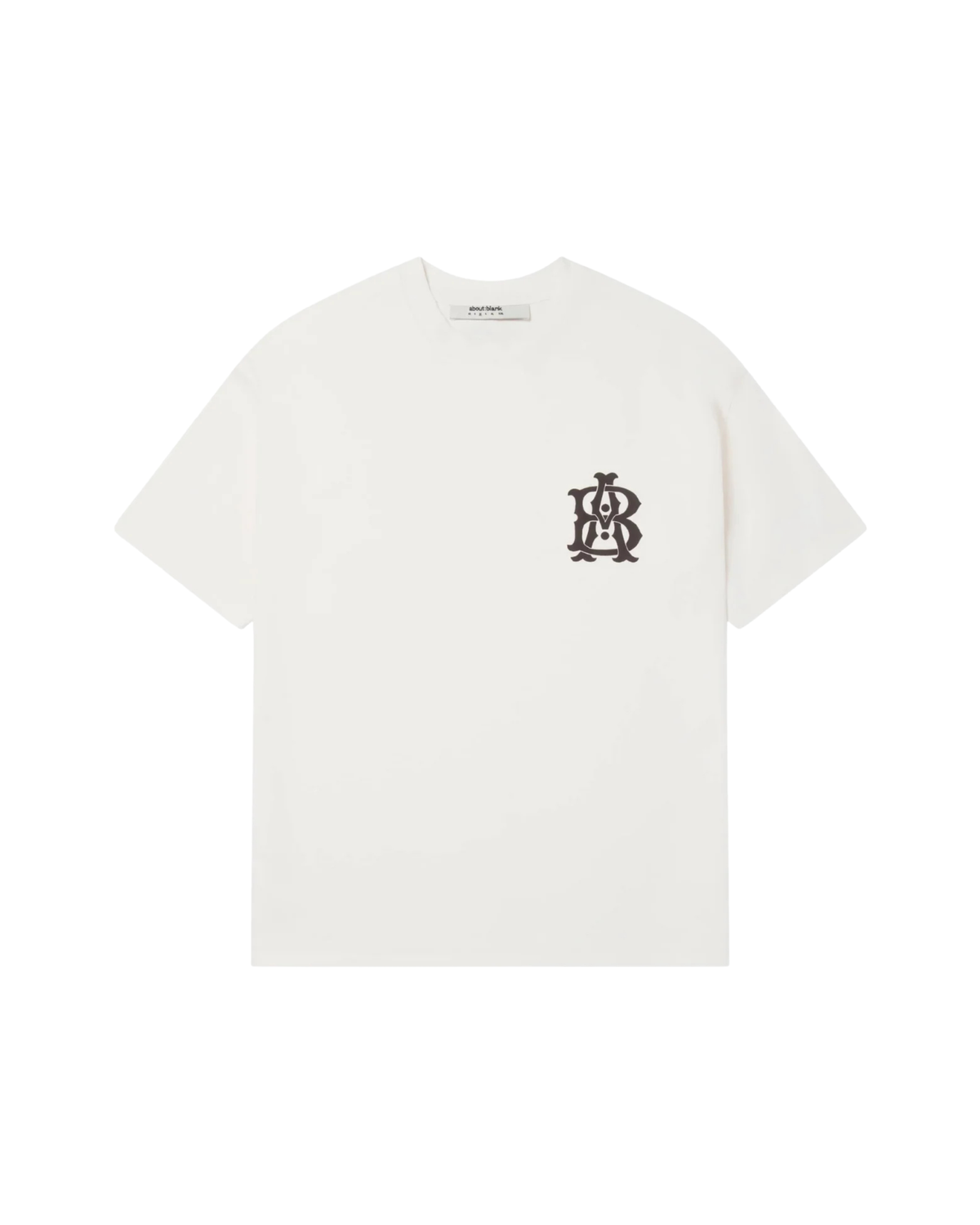 About:Blank Monogram T-shirt - "Oat/Black"