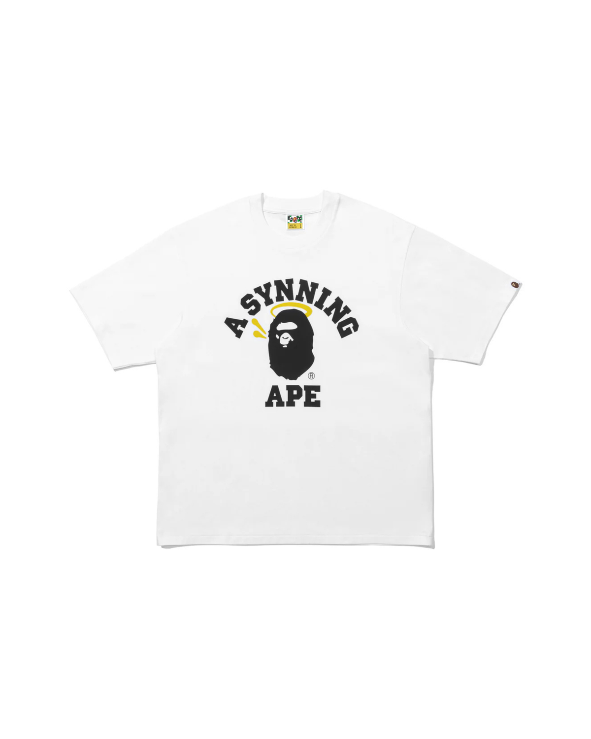 BAPE X Spotify X SYNA By Central Cee College Tee - "White"