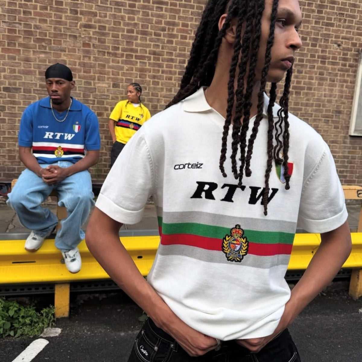 Corteiz Serie A Knit Jersey - "White"