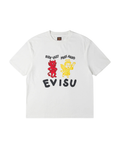 Evisu Ride Fast Pray Hard T-Shirt - "White"