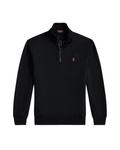 Polo Ralph Lauren Quarter-Zip Pullover - "Black/Red"