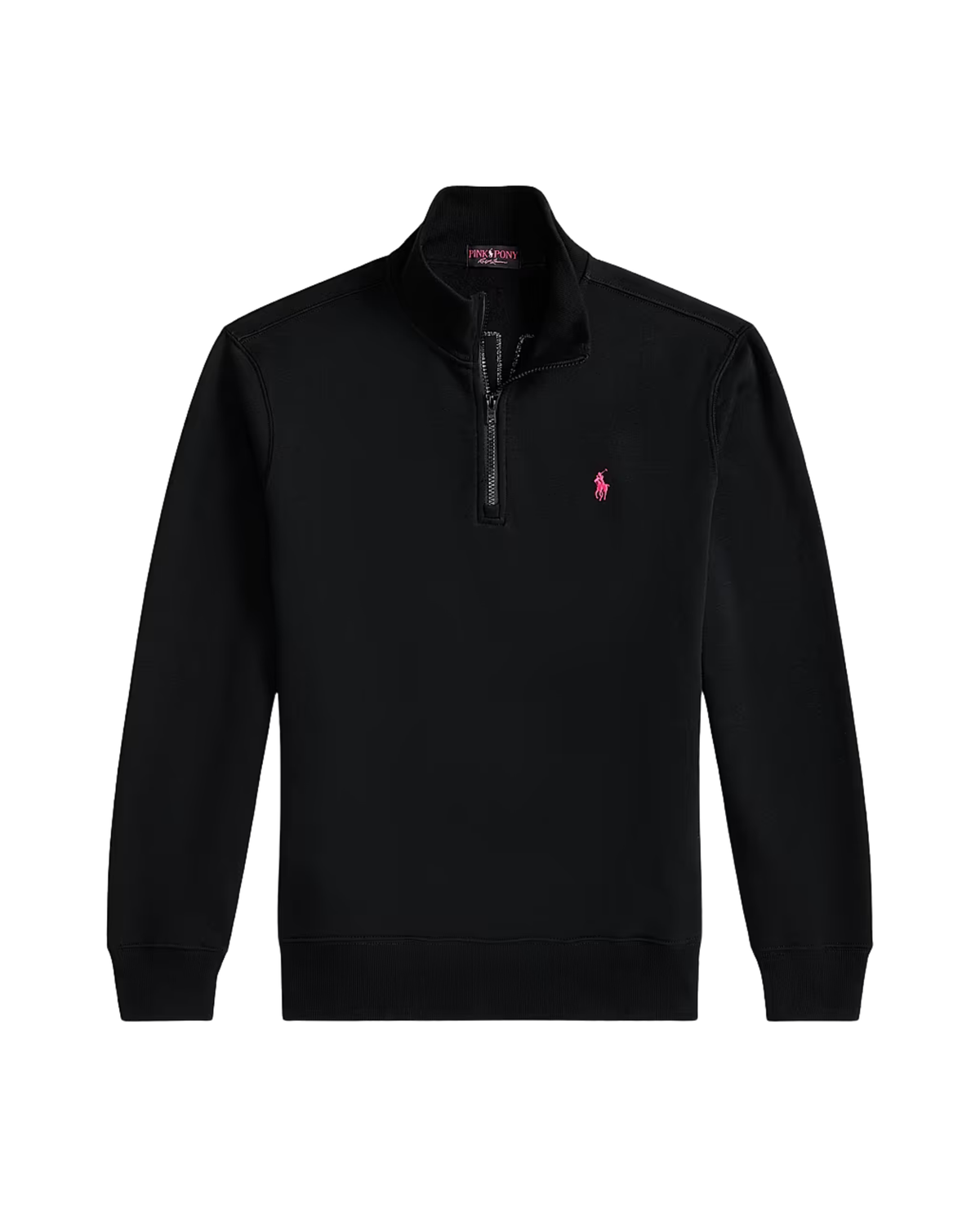 Polo Ralph Lauren Quarter-Zip Pullover - "Black/Red"