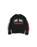 Represent Mesh Pegasus Long Sleeve T-Shirt - "Jet Black"