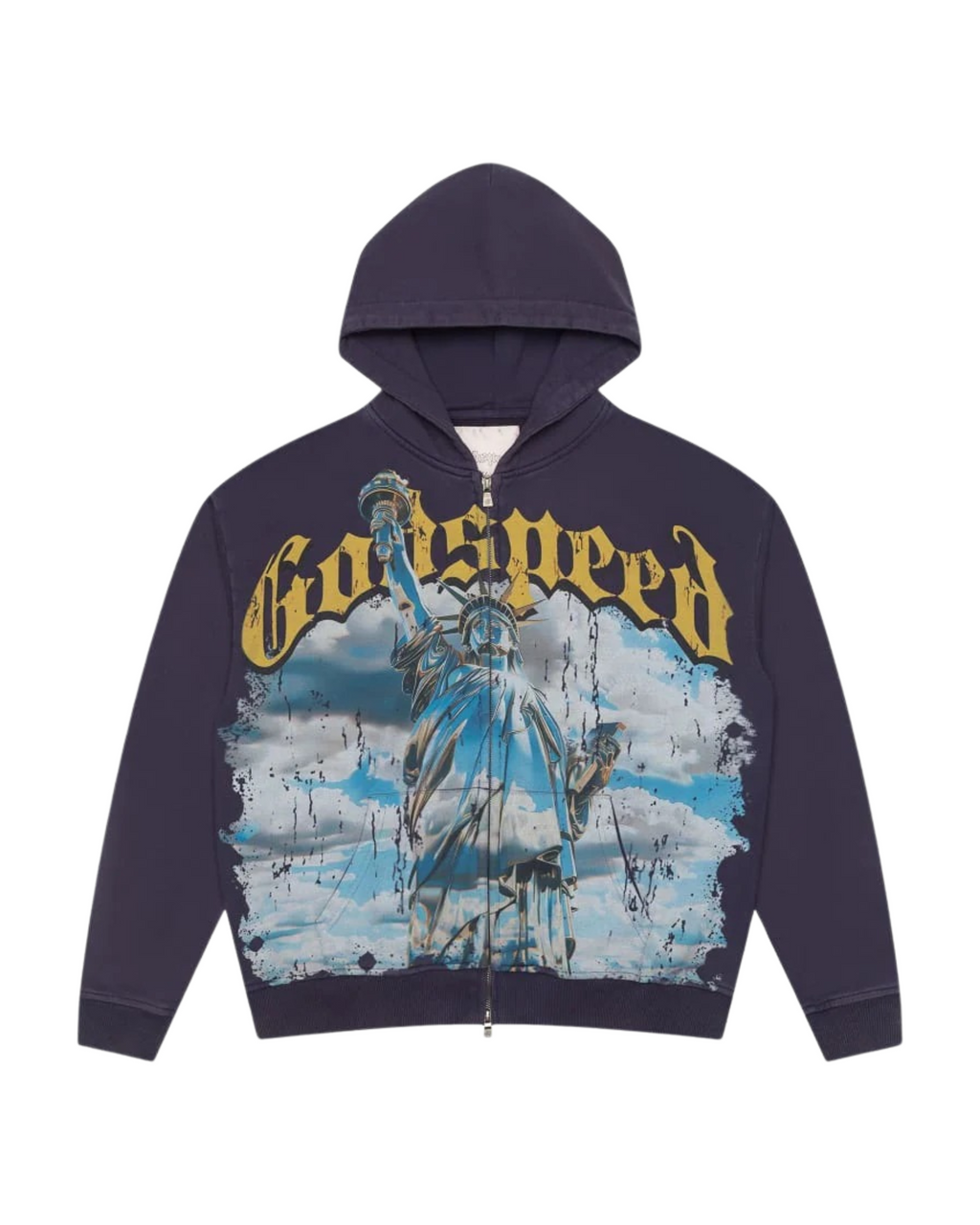 Godspeed Chrome Liberty Zip Hoodie - "Navy"
