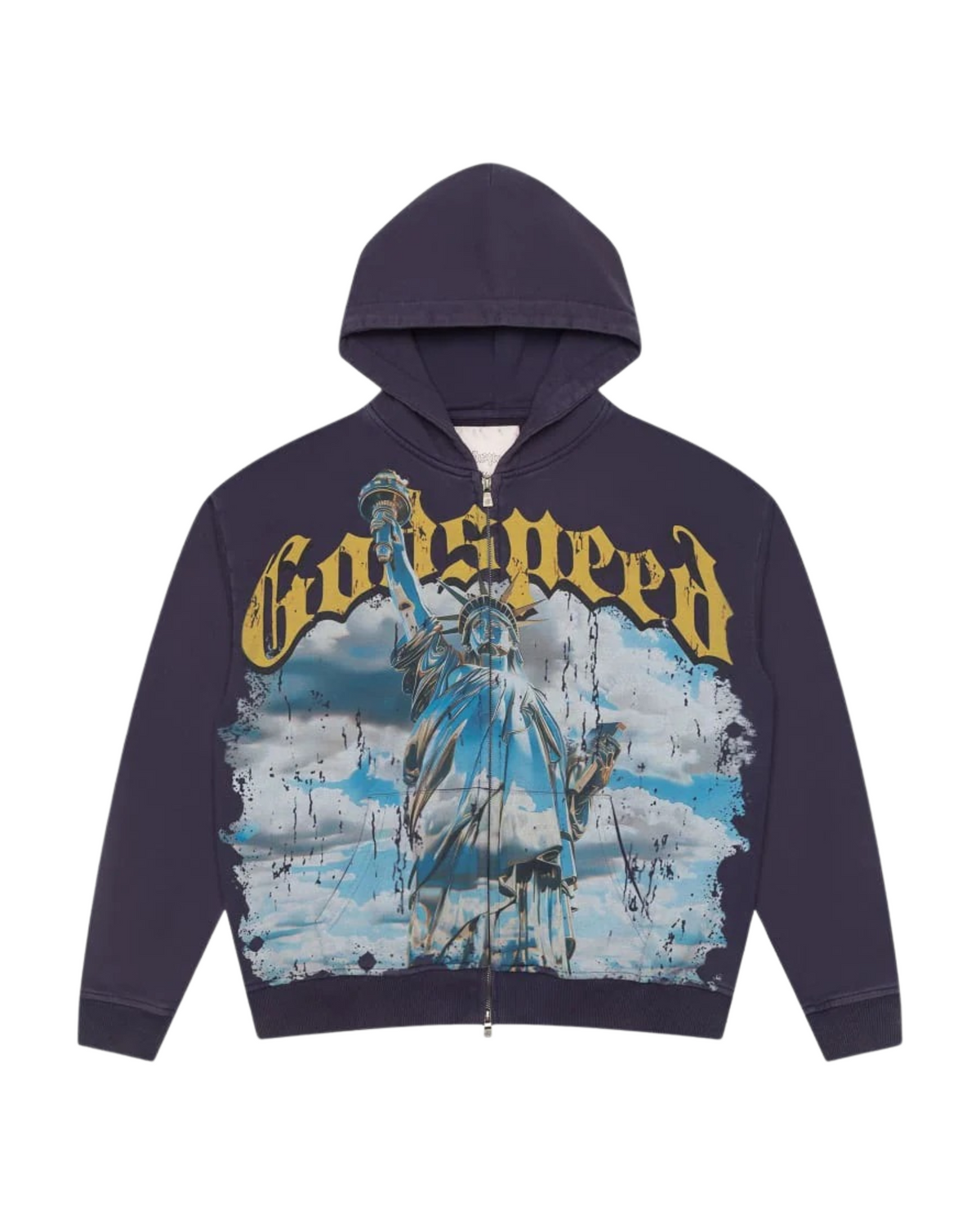 Godspeed Chrome Liberty Zip Hoodie - "Navy"