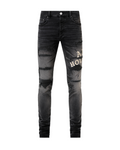 Amiri Hollywood Repaired Jean - "Faded Black"