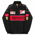 Ferrari F1 Retro Racing Jacket - "Black"