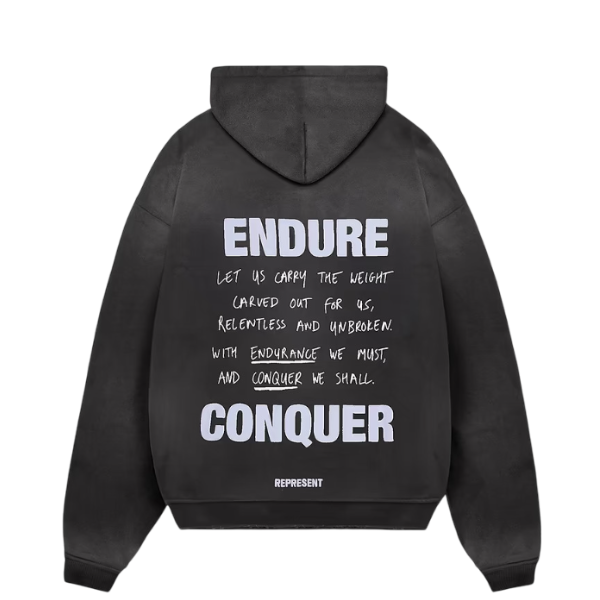 Represent Atlas Hoodie - "Stained Black"