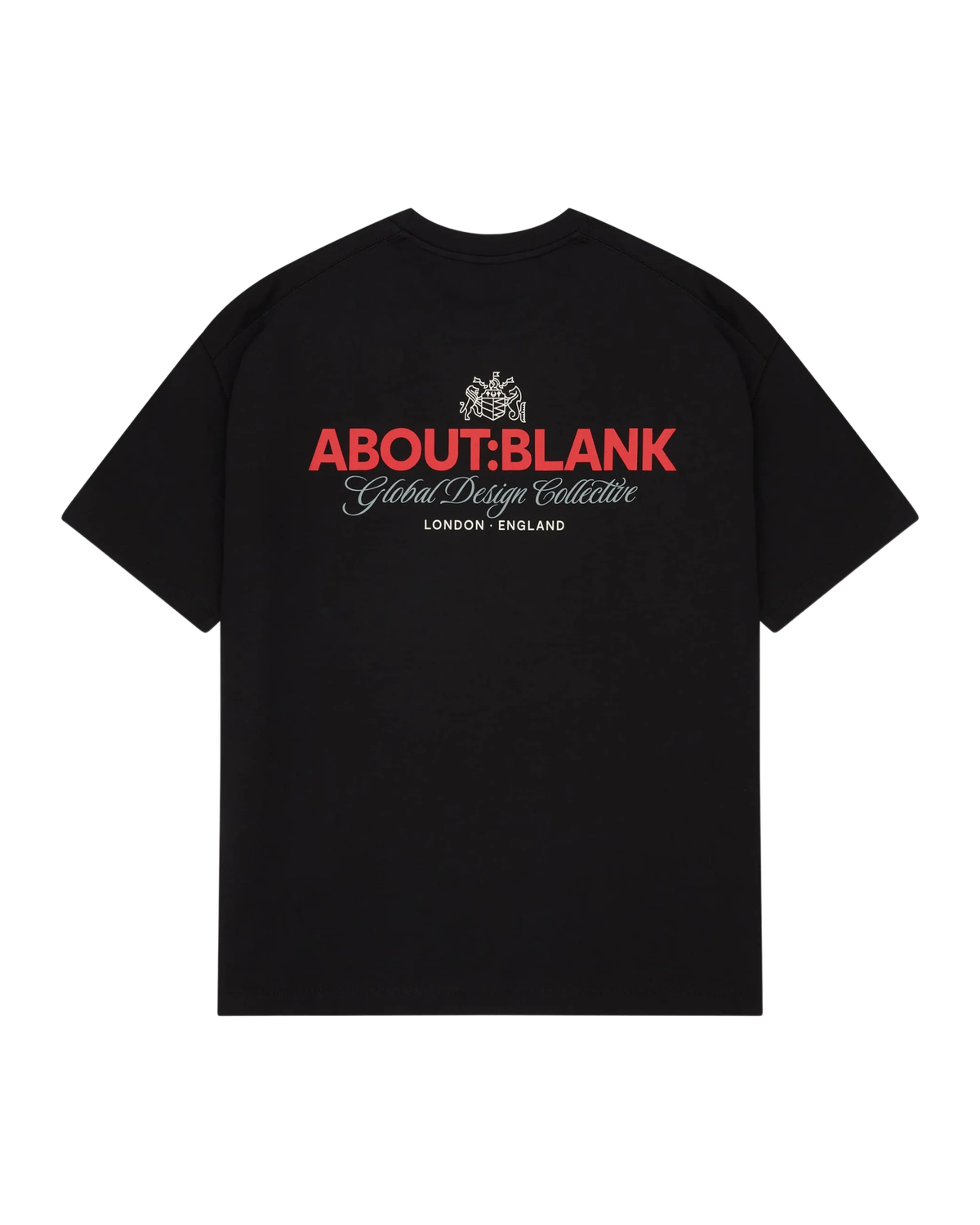 About:Blank Blazon T-shirt - "Black/Red/Grey"