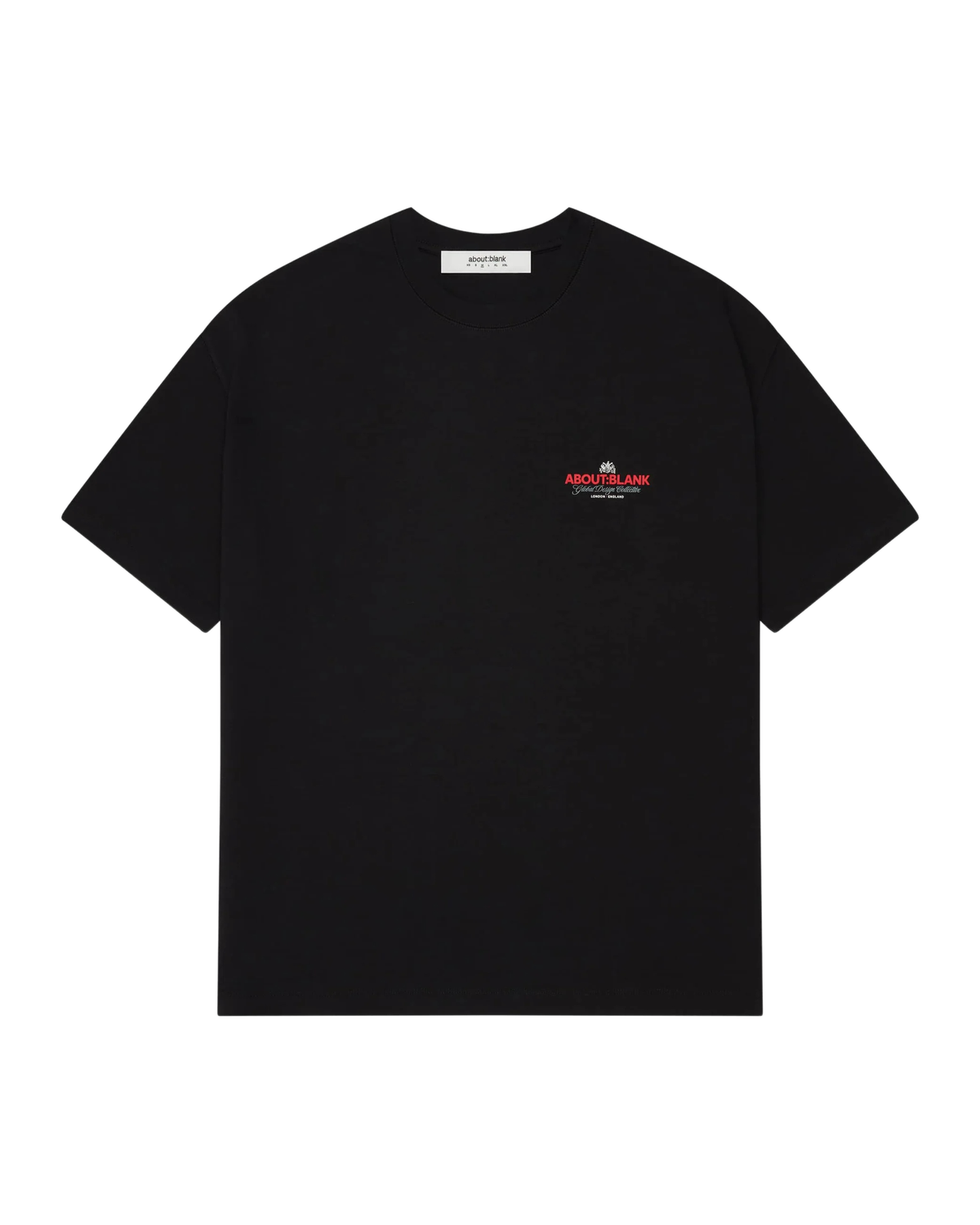 About:Blank Blazon T-shirt - "Black/Red/Grey"