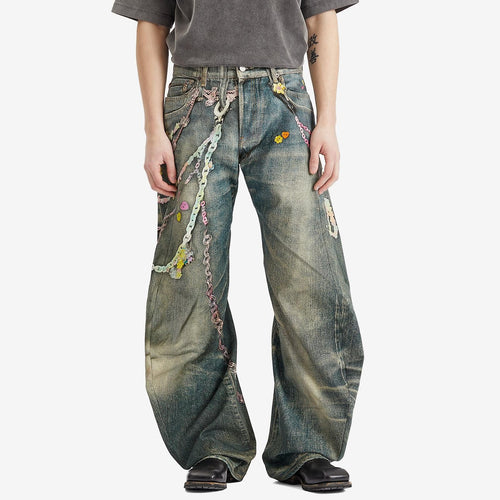 Acne Studios Kawaii Keychains Denim Jeans - "Blue"