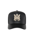 Amiri Leather MA Trucker Hat - "Black"