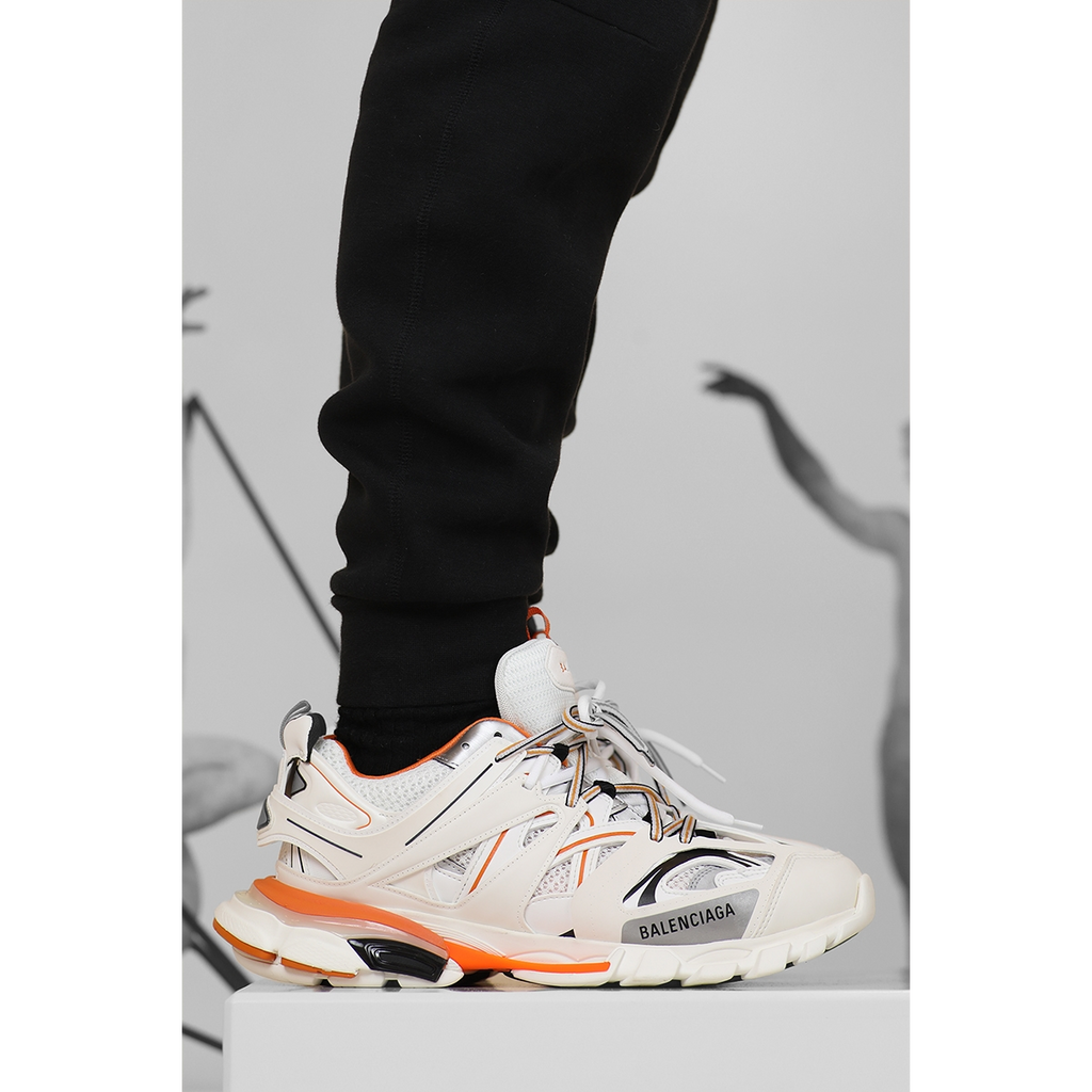Balenciaga Track Panel Style - "Orange/White"
