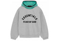 Fear of God Essentials Nylon Hoodie - "Grey/Mint Leaf"