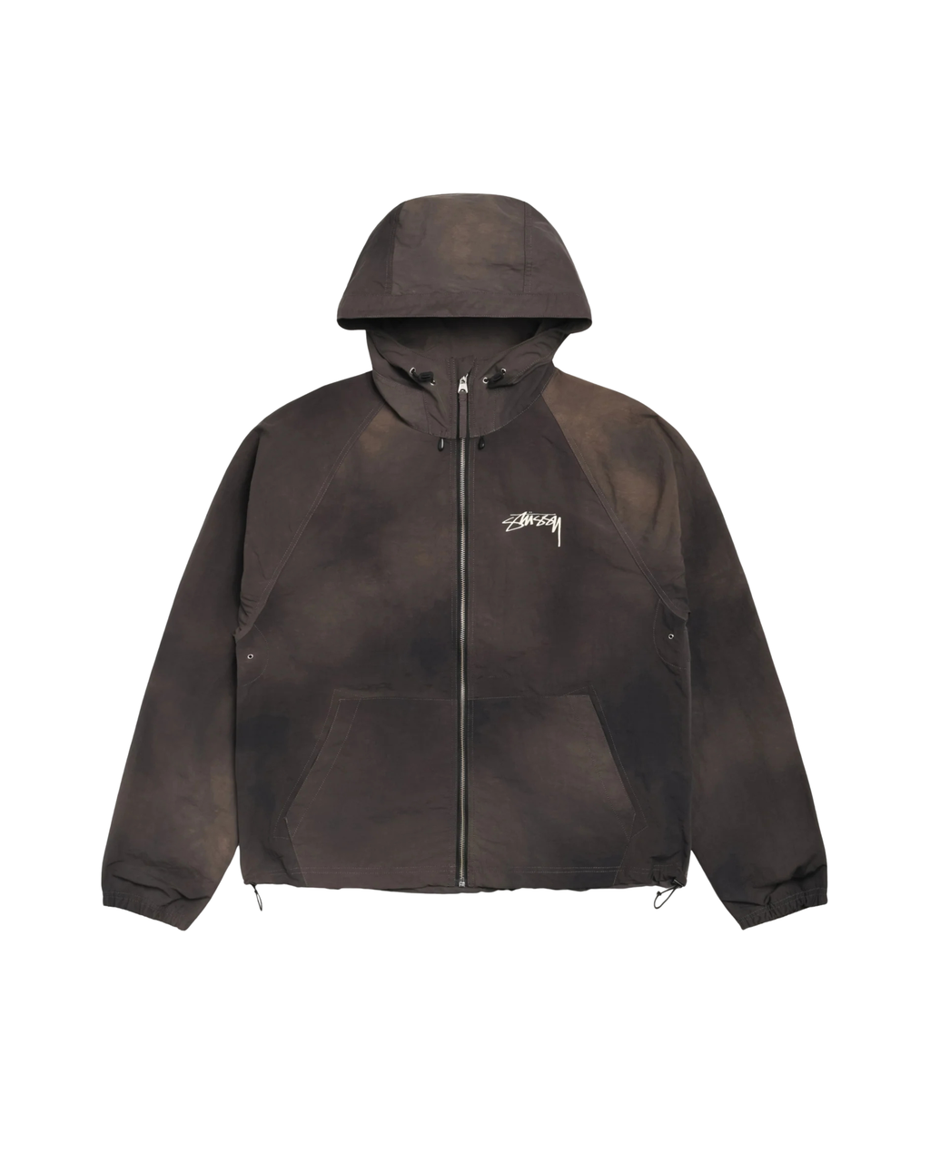 Stussy Beach Shell Wave Dye Jacket - "Black"