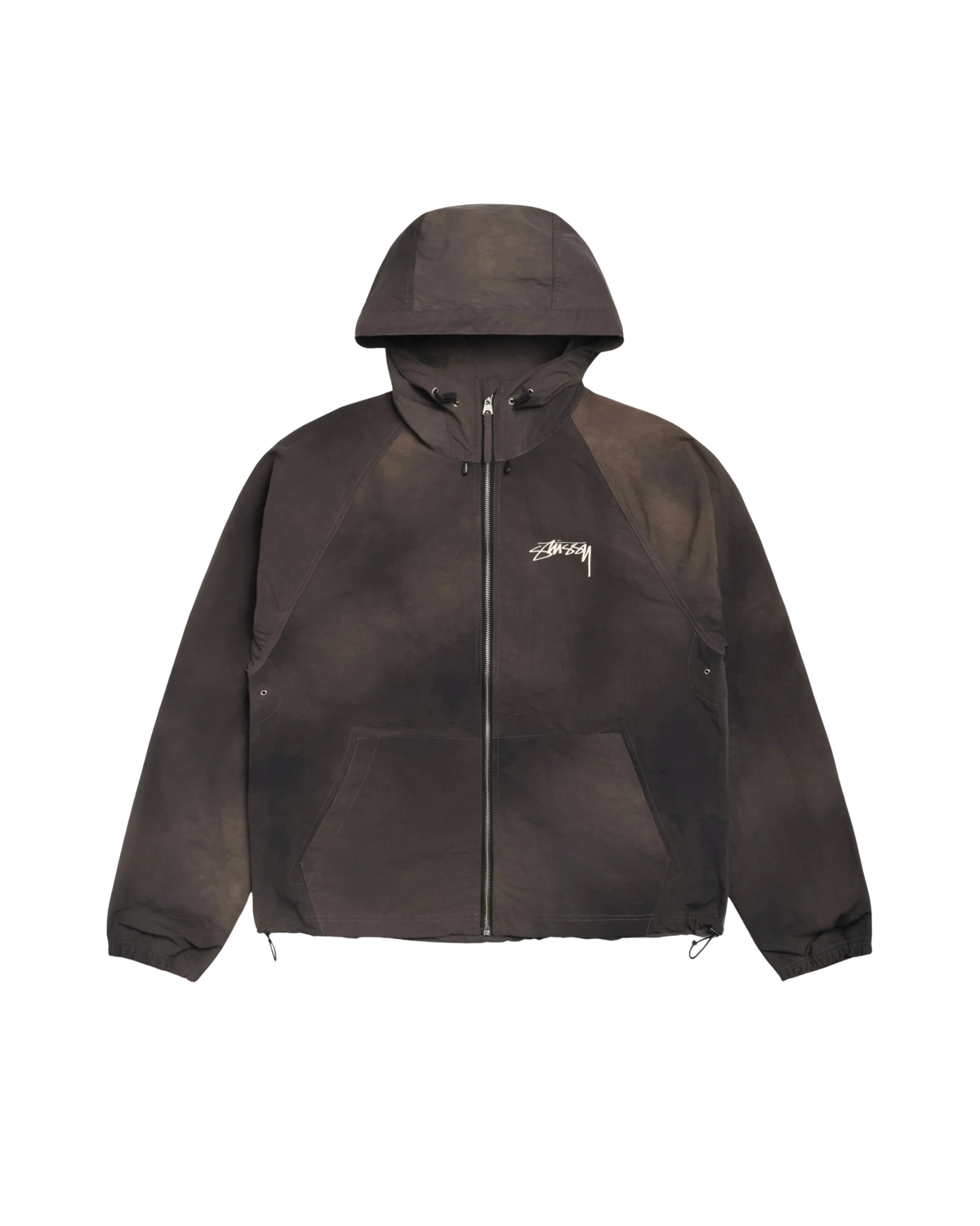 Stussy Beach Shell Wave Dye Jacket - "Black"
