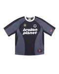Broken Planet Football Jersey - "Black/Grey"