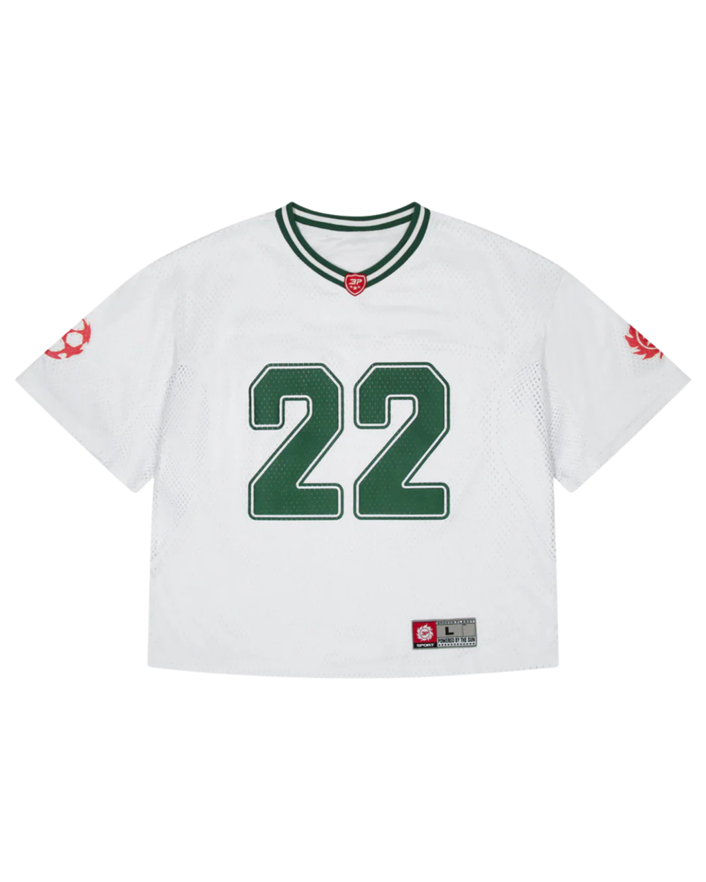 Broken Planet Mesh Jersey - "White/Green"