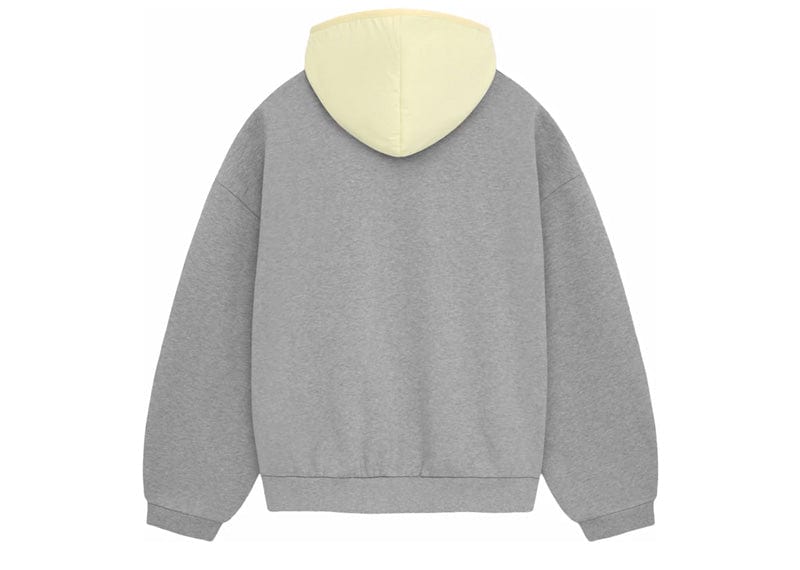 Fear of God Nylon Fleece Hoodie - "Yellow/Dark Heather Oatmeal"