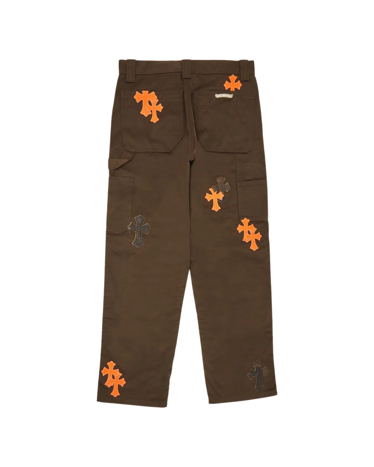 Chrome Hearts Cross Patch Carpenter Pants - "Brown/Orange"