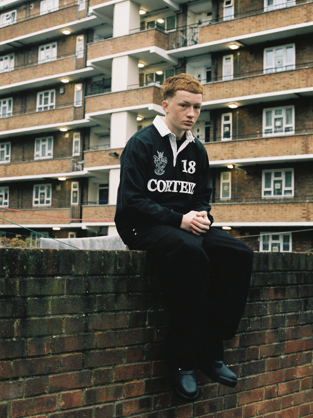 Corteiz Panelled Rugby - "Black"