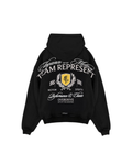 Represent Crest Hoodie - "Vintage Black"
