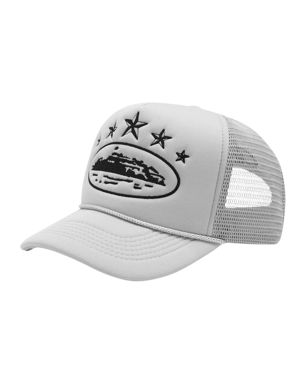 Corteiz 5 Starz Alcatraz Trucker Hat - "Grey"