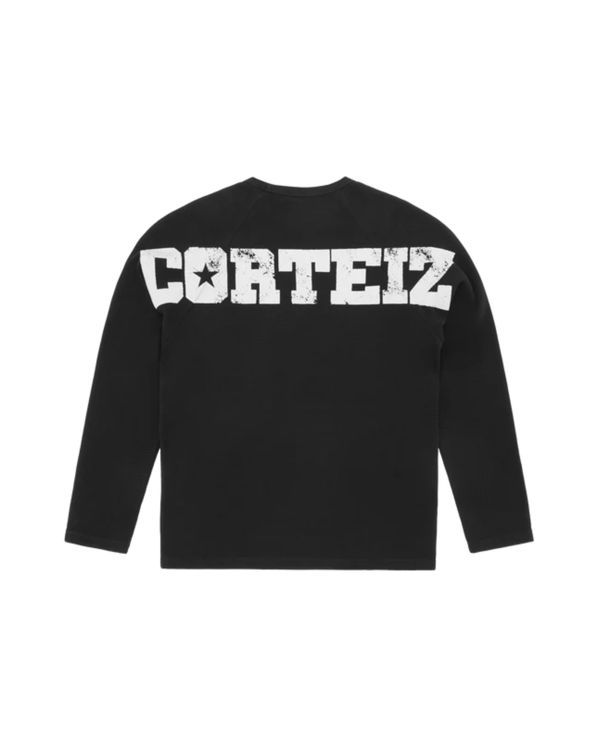 Corteiz Star Raglan Waffle Thermal -"Black"
