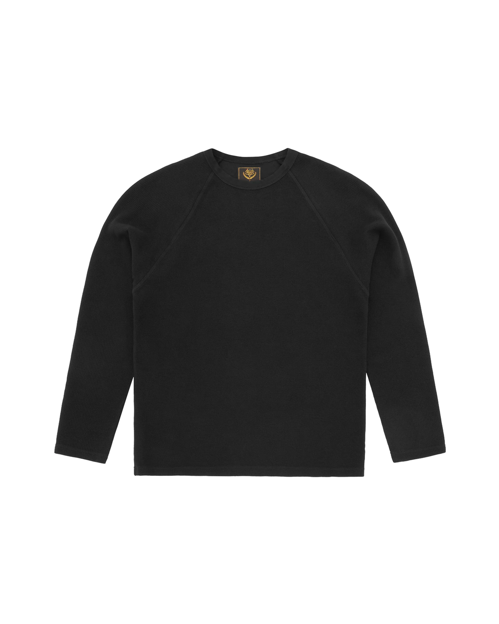 Corteiz Star Raglan Waffle Thermal -"Black"