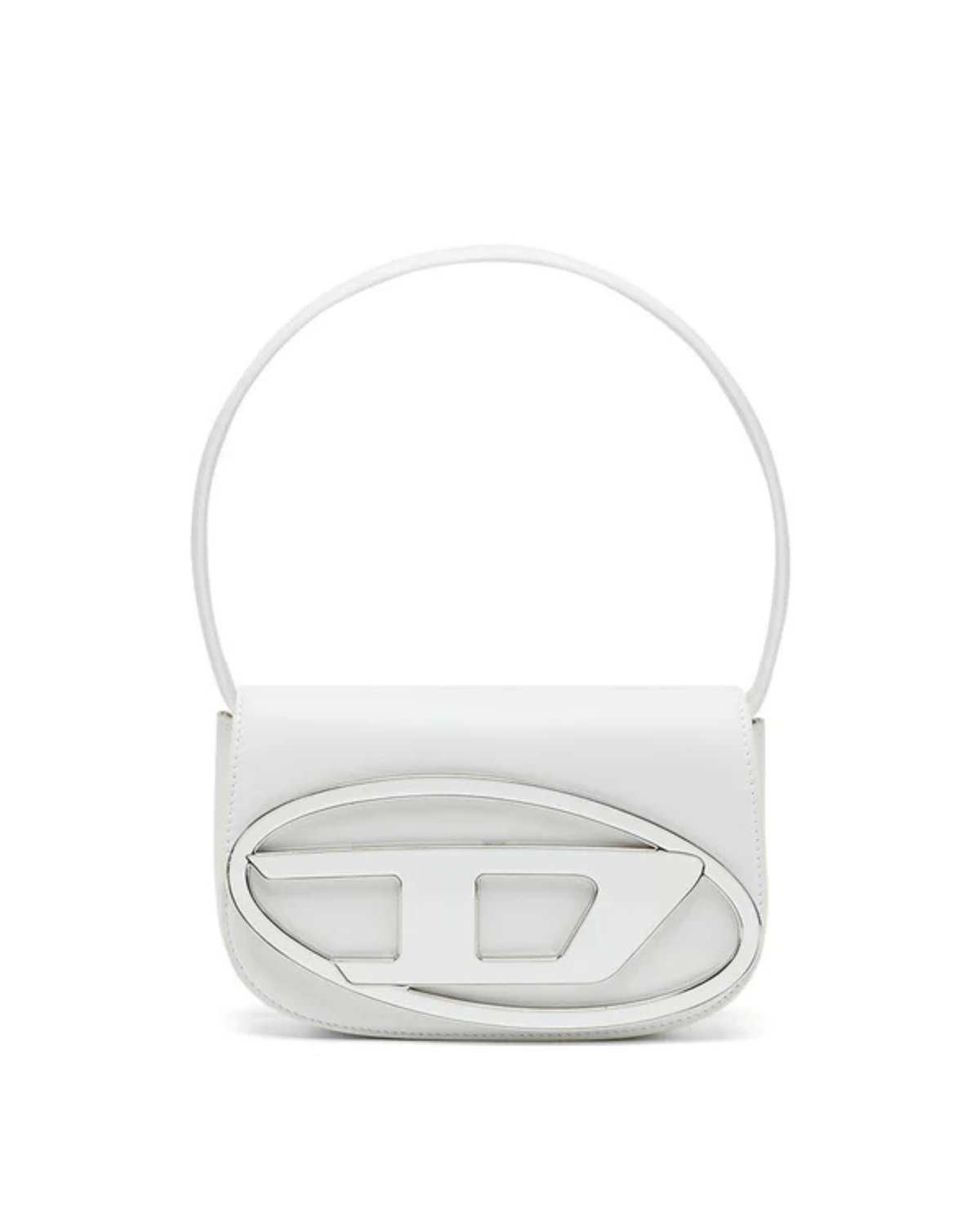 Diesel 1DR Leather Shoulder Bag - "White"