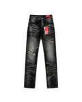 Diesel Distressed Straight Leg Denim Jeans - "Black Wash"