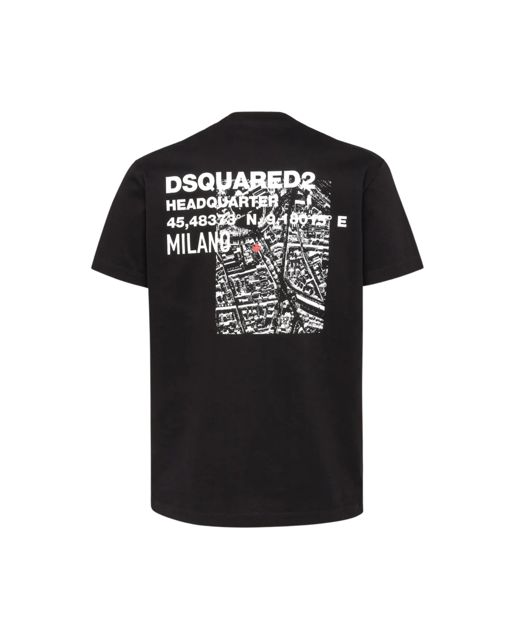 DSquared² Map Print T-shirt - "Black"