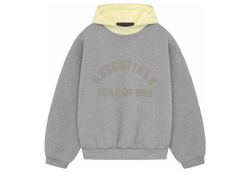 Fear of God Nylon Fleece Hoodie - "Yellow/Dark Heather Oatmeal"