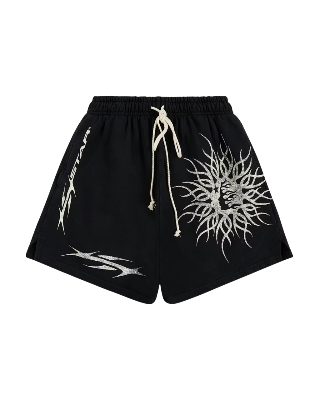 Hellstar Flame Yang Short - "Black/White"