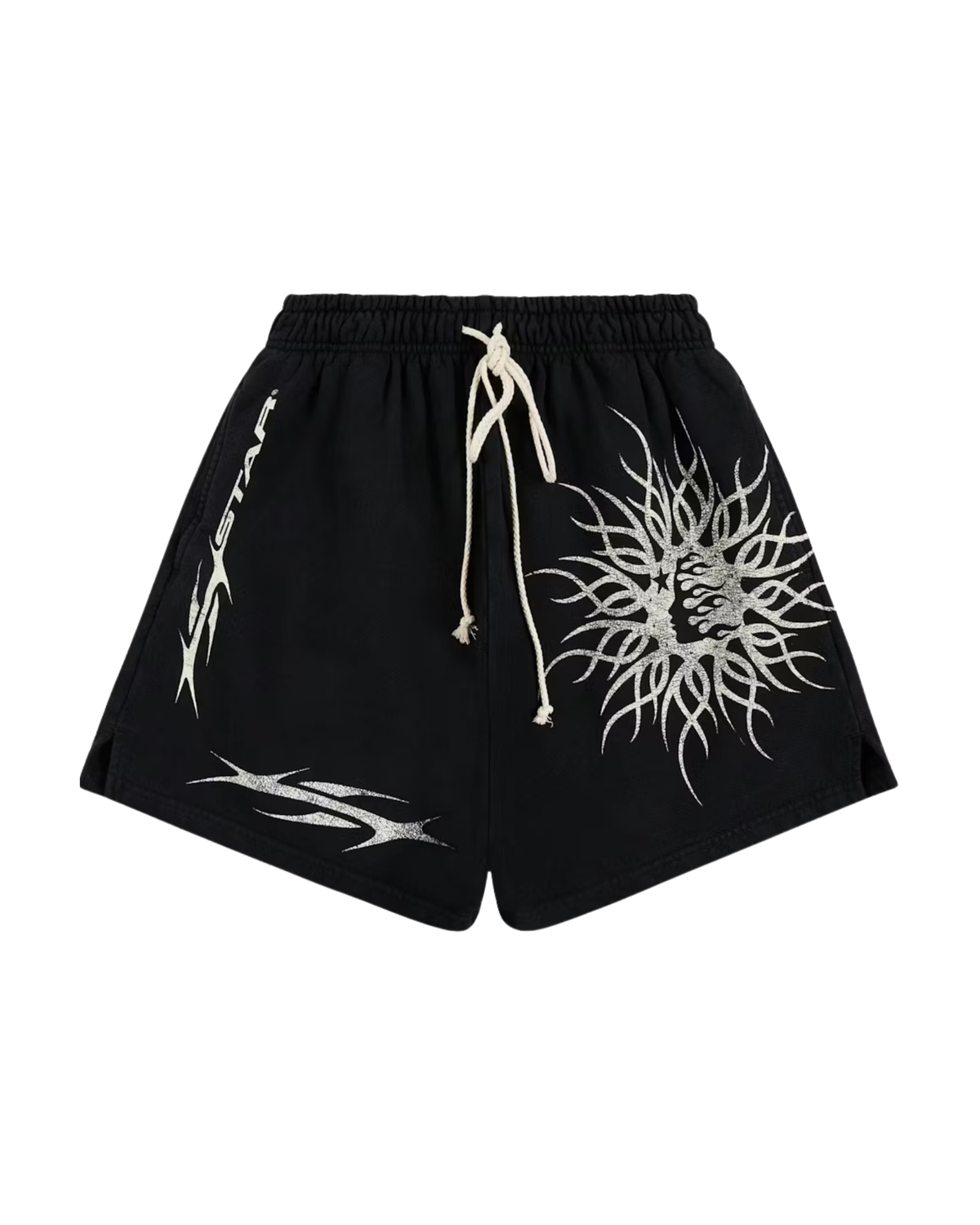 Hellstar Flame Yang Short - "Black/White"