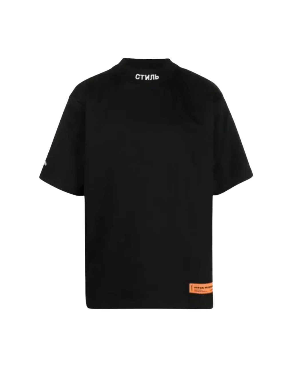 Heron Preston Logo Patch Mockneck T-shirt - "Black"