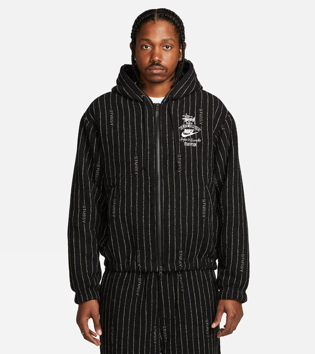 Nike x Stussy Striped Wool Set - "Black/White"